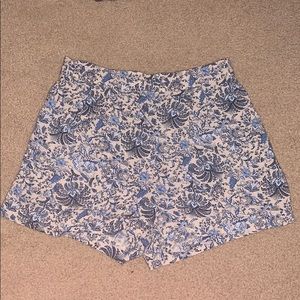 H & M Floral Pattern Flowy Shorts
